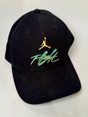 Air Jordan Nike Classic 99 C99 Flight Jumpman DV3151 Black Gold Snapback Hat Cap